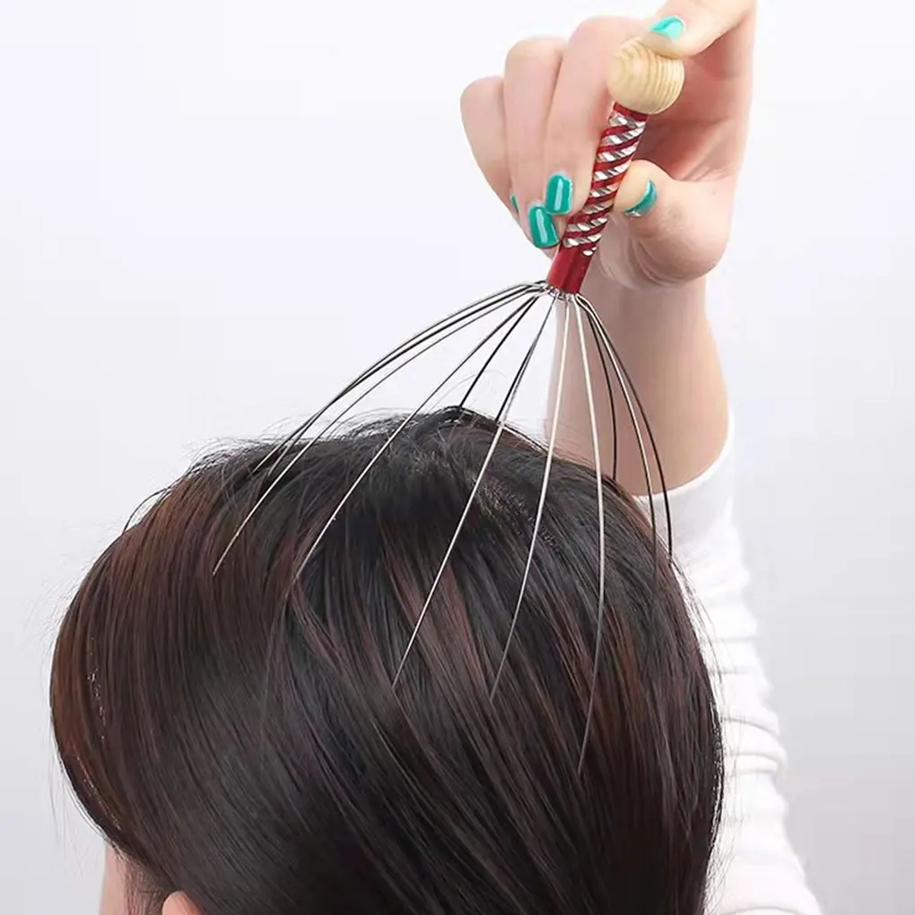 

2 Pieces Head Scratcher Octopus Shape Stainless Steel Wire Pain Relief Claws Relax Tool Equipment for Relaxation