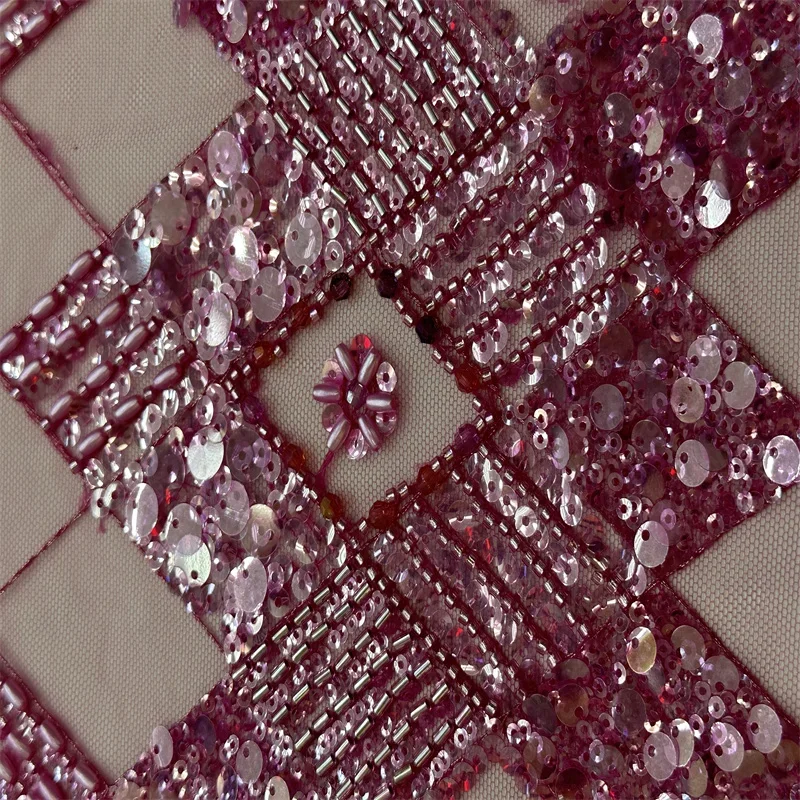 Модная африканская сетчатая кружевная ткань блестки тюль сетка с вышивкой