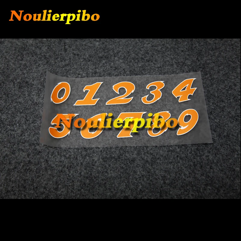 

Fluorescent Digital Car Stickers Arabic Numerals Hot Wheels Popular Car Stickers Car Decoration Motorcycle Racing Helmet