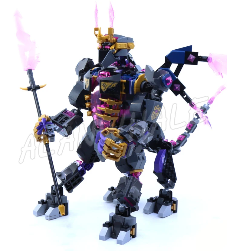 689 шт. Shinobi The Crystal King Posable Centaur Creature Wings Platform 61020 строительные блоки игрушки