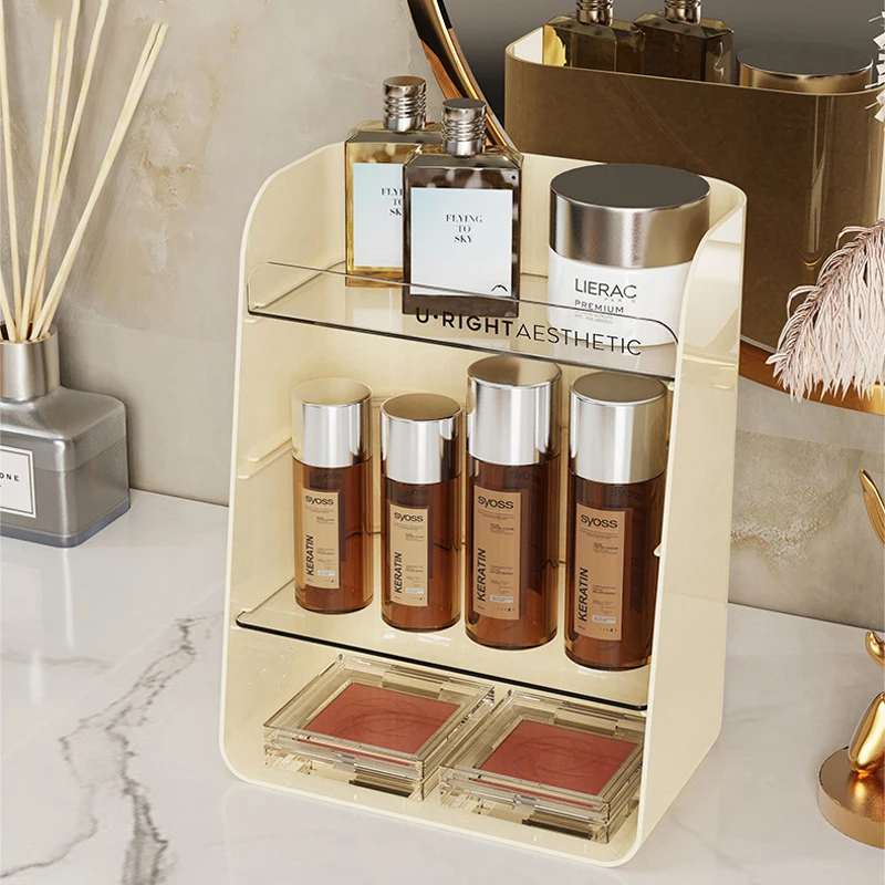 

Органайзер для косметики большой емкости регулируемые контейнеры для хранения помады парфюмерный Дисплей Чехол для ванной туалета Многос...