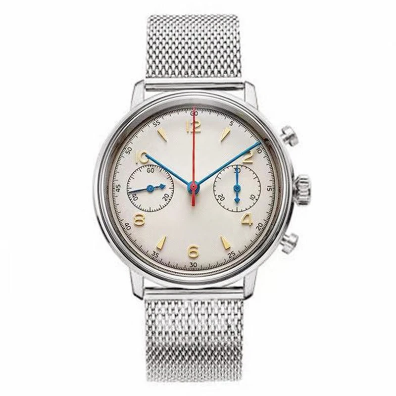 Pilot Multifunction Aviation Chronograph High Quality Belt Strap Quartz Men's Watch Vintage Casual Military Wristwatch