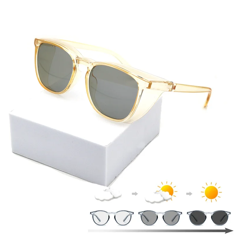 

Retro Square Frame Photochromic Glasses Summer Color Change Sunglasses Anti Blue Light Fashion Women Men Vintage Driving Eyewear