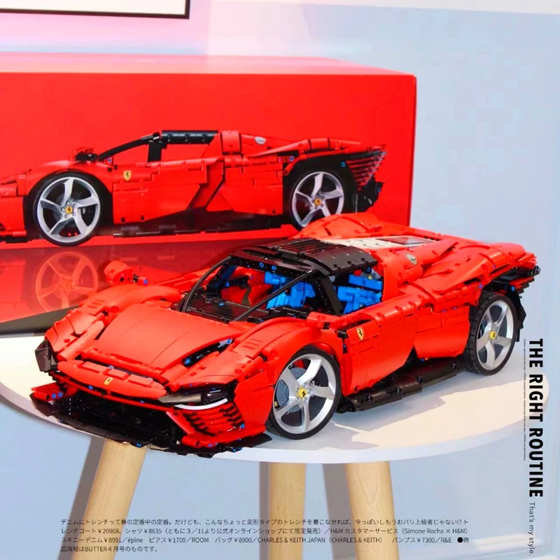 

Точечные товары технический феррарид Daytona SP3 42143 модель суперкара строительный блок спортивный автомобиль игрушки для мальчиков девочек де...