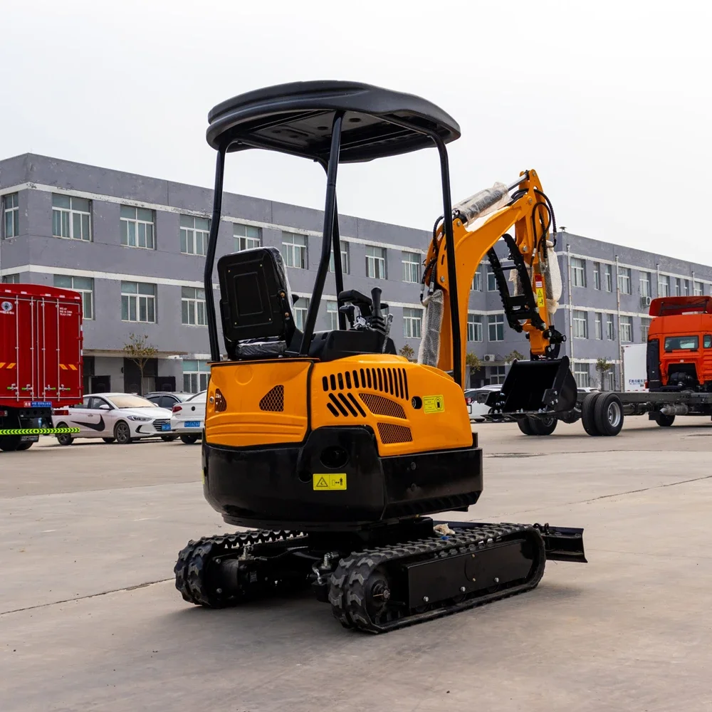 Мини-экскаватор сельскохозяйственного сада 1000 кг с поворотной стрелой 1 т 2 тонны