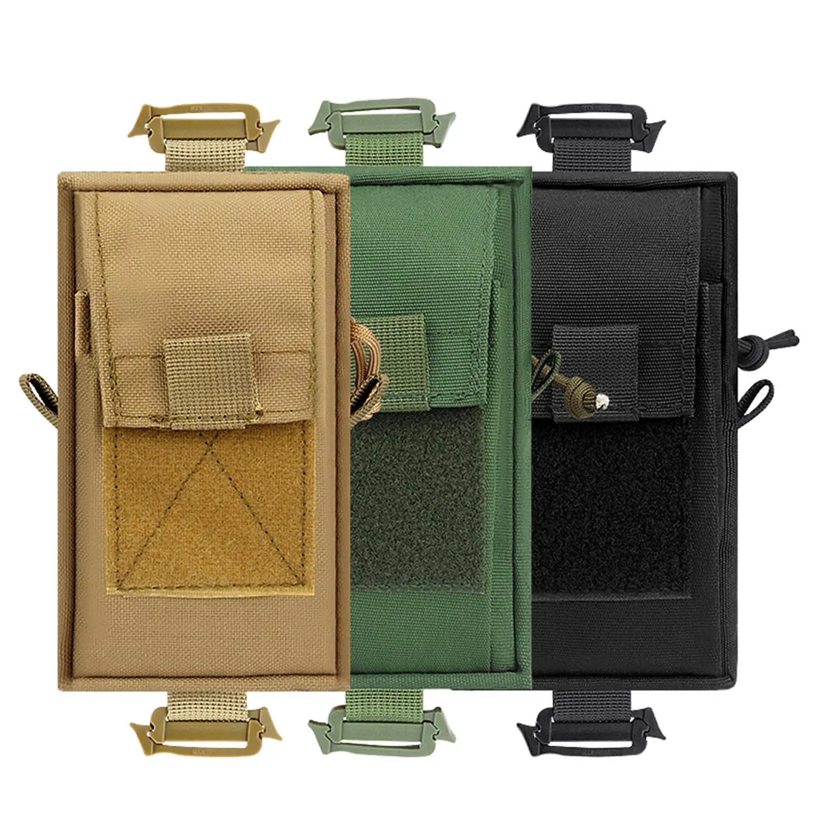 

Molle Mobile Phone Pouch Interphone Holder Keys Pocket for Outdoor Sports Hunting Backpacking Running Climbing