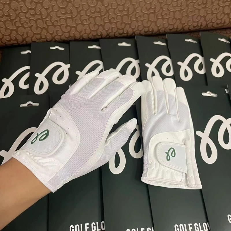 [Korea] M Golf Gloves Women's Leather Wear-resistant Sports Comfortable Fashion Golf Ball Gloves Non-slip Breathable# M01