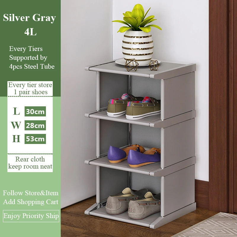

Vertical Shoe Rack Dustproof Shoe Cabinet Assembled Shoe Cabinet Shelf High-Quality Corner Closet Rack Space-Saving Shoe Rack