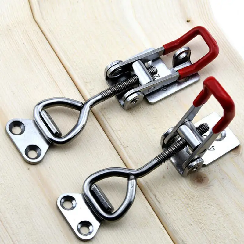 

Iron Galvanized/Stainless Steel Adjustable Toggle Clamp Catch Clasp Quick Release Clamp Anti-Slip Push Pull Toggle Clamp