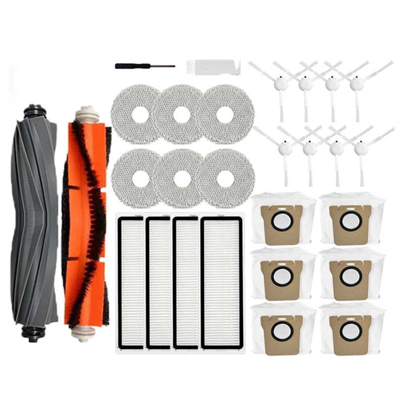 

For XIAOMI Mijia Omni 1S B101CN B116 X10+ Parts Dreame L10S Ultra / S10 Pro Main Side Brush Hepa Filter Mop Dust Bags Parts