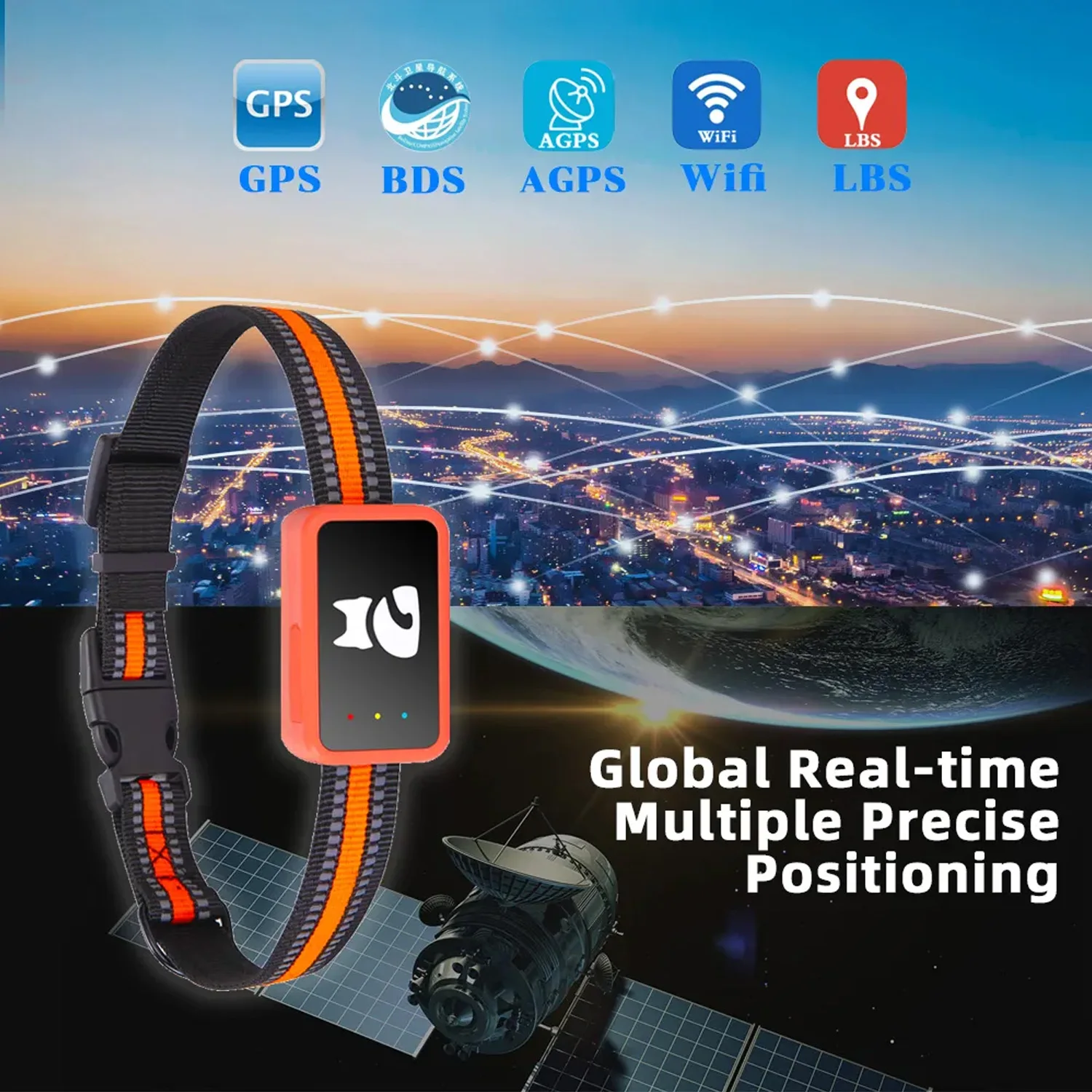 Фото Миниатюрный 4G GPS-трекер для животных: легкий ошейник с функцией защиты от потери, сигнализацией и геозоной для собак и кошек №2
