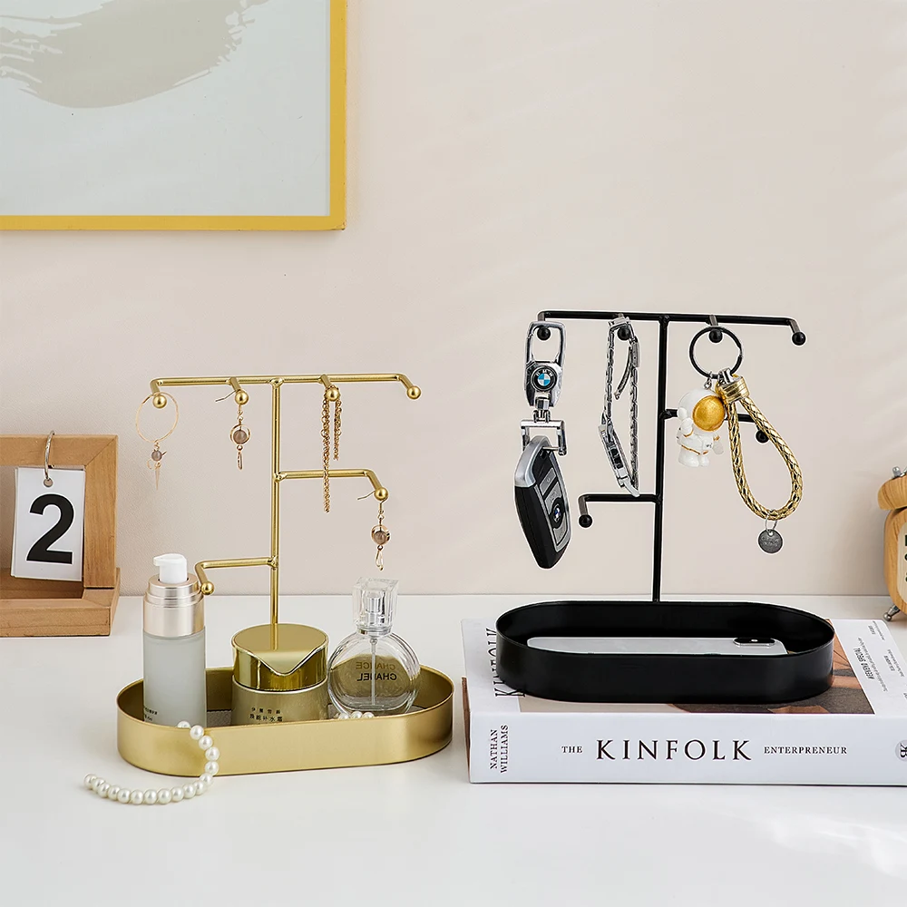 

Легкий роскошный поднос для хранения в скандинавском стиле, домашний декор, поднос для ключей, косметики, столовых приборов, декор для комна...