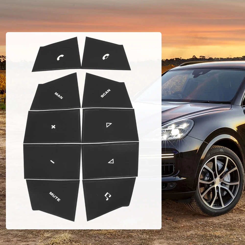 Преобразите свой интерьер Porsche Cayenne с помощью нашей черно-белой кнопки на руле