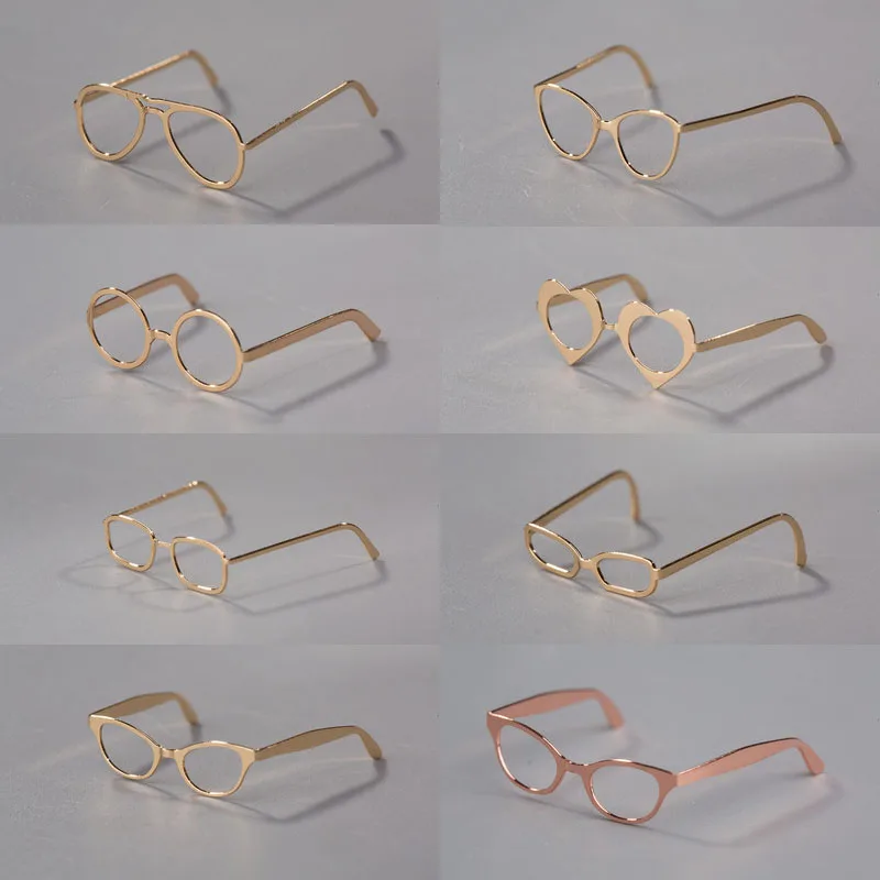 

Масштаб 1/6, мужские, женские, солдаты, трендовые металлические очки в стиле ретро, разные цвета, аксессуары, подходит для 12-дюймовых экшн-фигурок