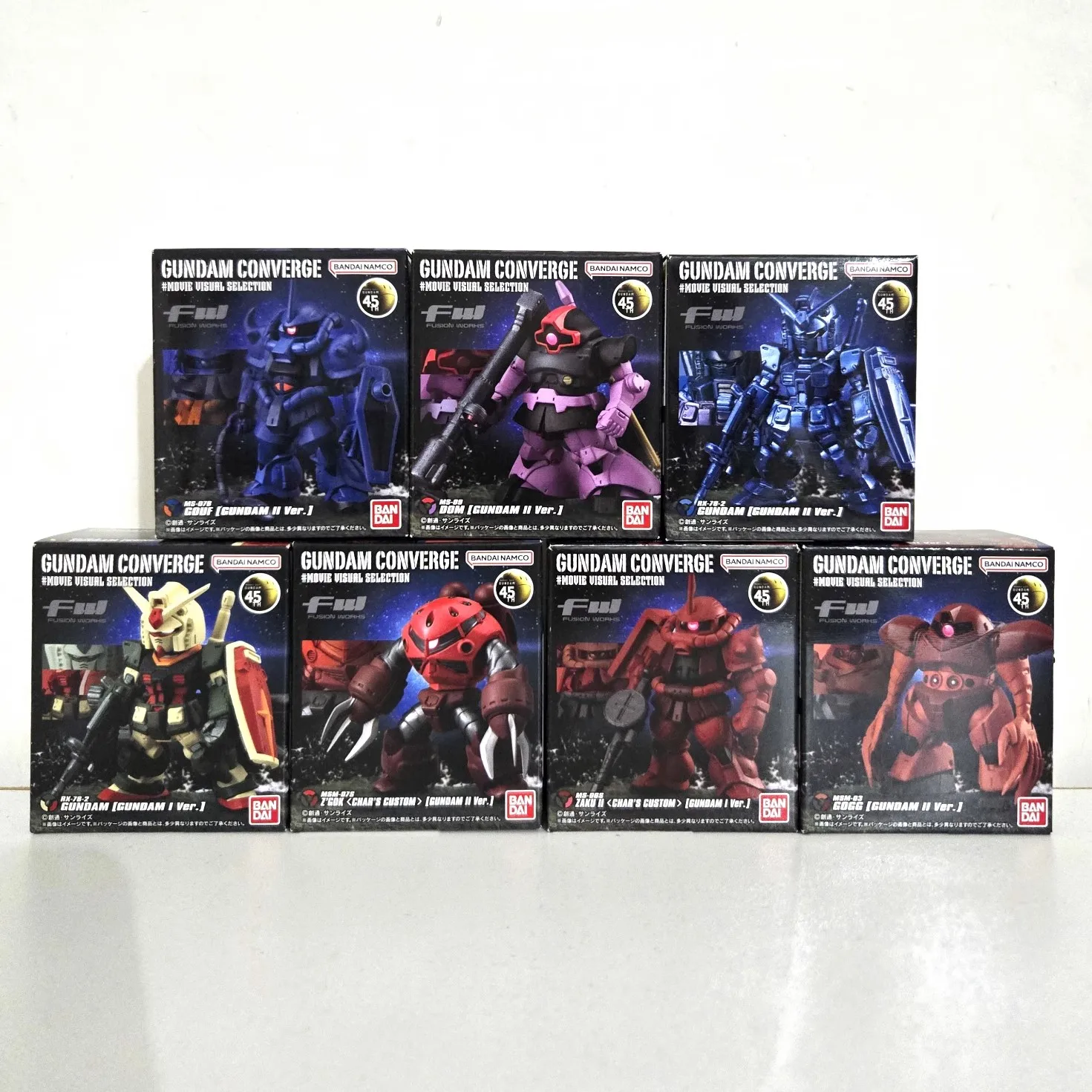 Bandai Оригинальный FW GUNDAM КОНВЕРGE 닥MOVIE ВИЗУАЛЬНАЯ SELECTION MS-07B Gouf Сборка Модель