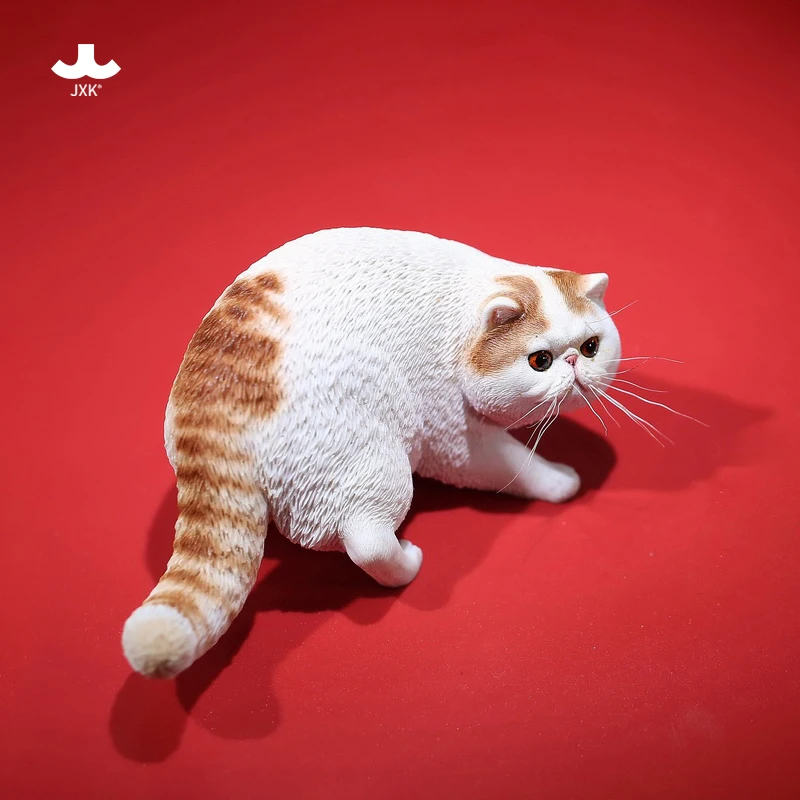 Фото Jxk 1/6 экзотические короткошерсти милый кот домашнее животное модель коллекционные игрушки подарок котенок маленькие аксессуары украшения №2
