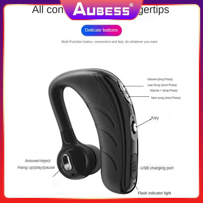 

Extra Long Range Touch Control Headset Charging Time 1-2 Hours Wireless Headset Waterproof Earphone 270 ° Rotation