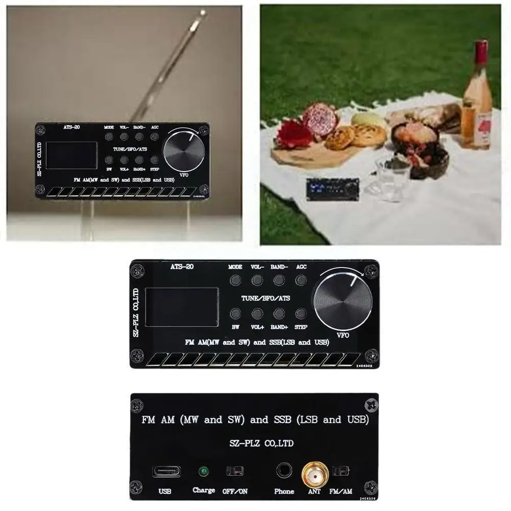 

Assembled Ats20 Si4732 All Band Radio Receiver Fm Am With Ssb Battery & Sw) & + (lsb + + (mw Speaker Antenna Usb) Lith K2i5
