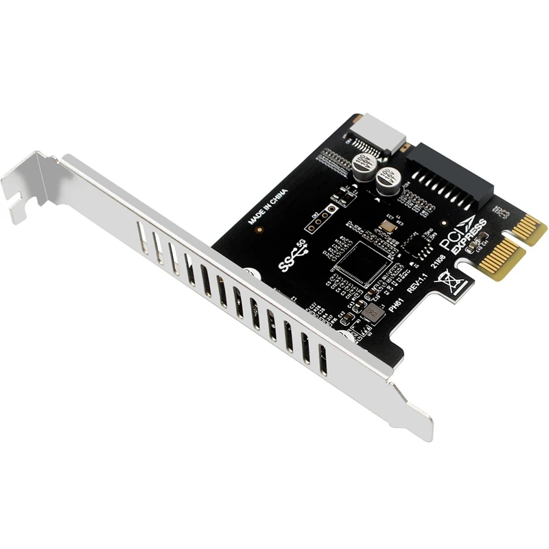 

PCIE To USB 3.0 Expansion Card 5Gpbs Type E PCI Express Card Type C Front USB3.0 19/20Pin Expansion Card