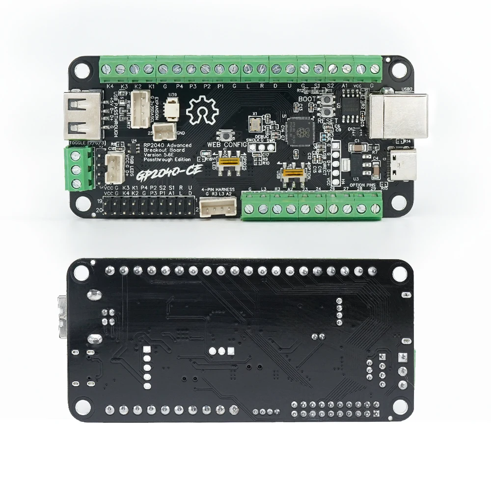 TicKnot V5.6E RP2040 Advanced Breakout USB Passthrough PICO Fighting Board для PS5/PS4/PC DIY Fight Stick Arcade Hitbox NS