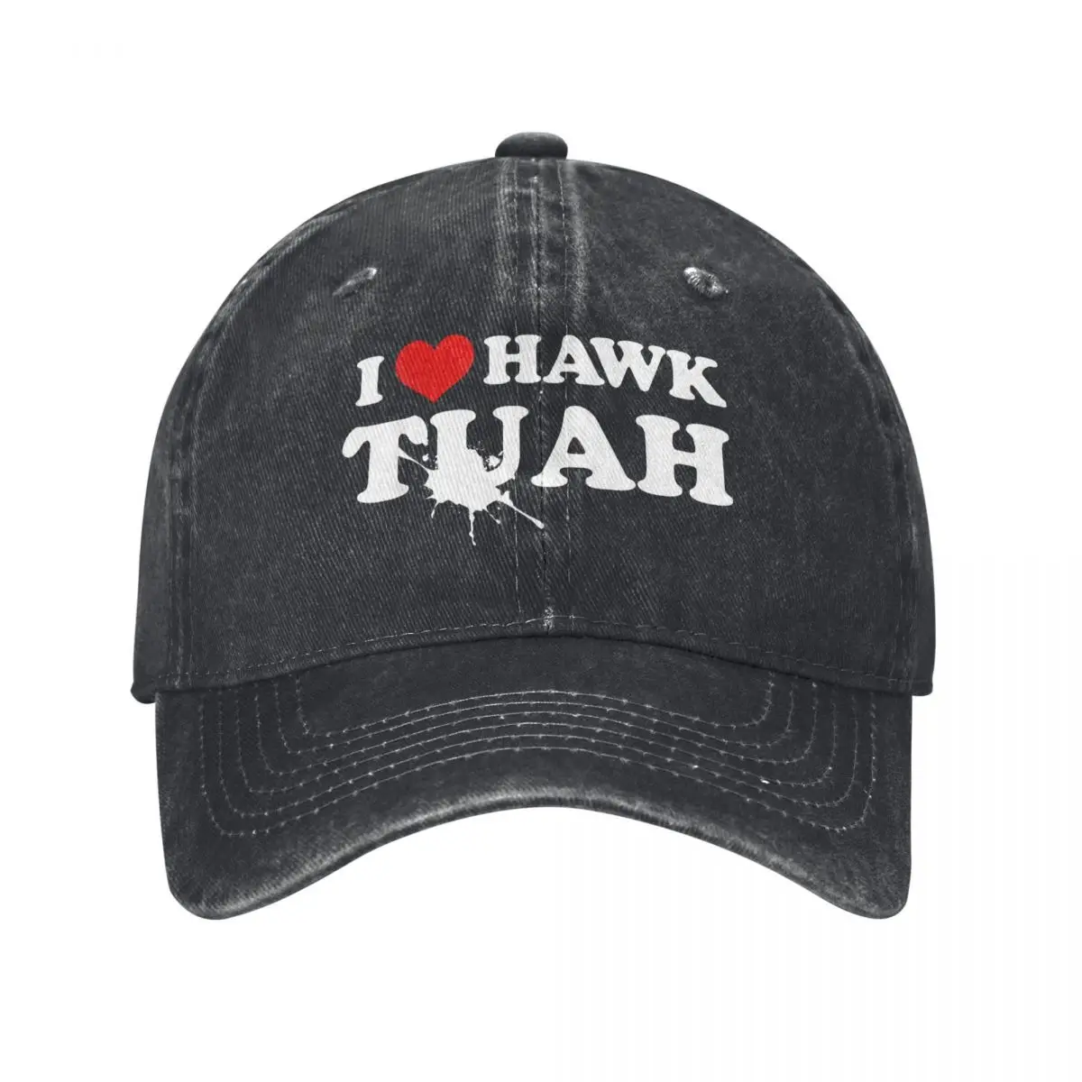 Винтажная Кепка с надписью I Love Hawk Tush и забавной джинсовой вставкой