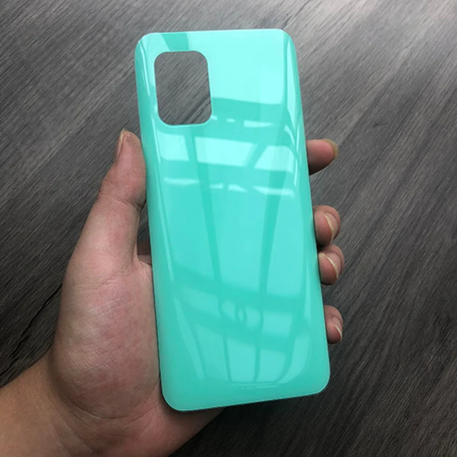 Прозрачная задняя крышка для Xiaomi Mi 10 Lite 5G аккумулятора Задняя стеклянная панель