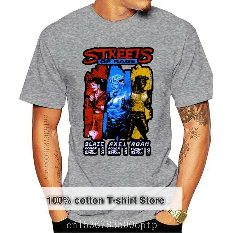 

New Men t-shirt STREETS OF RAGE CHOOSE YOUR PLAYER tshirt Women t shirt