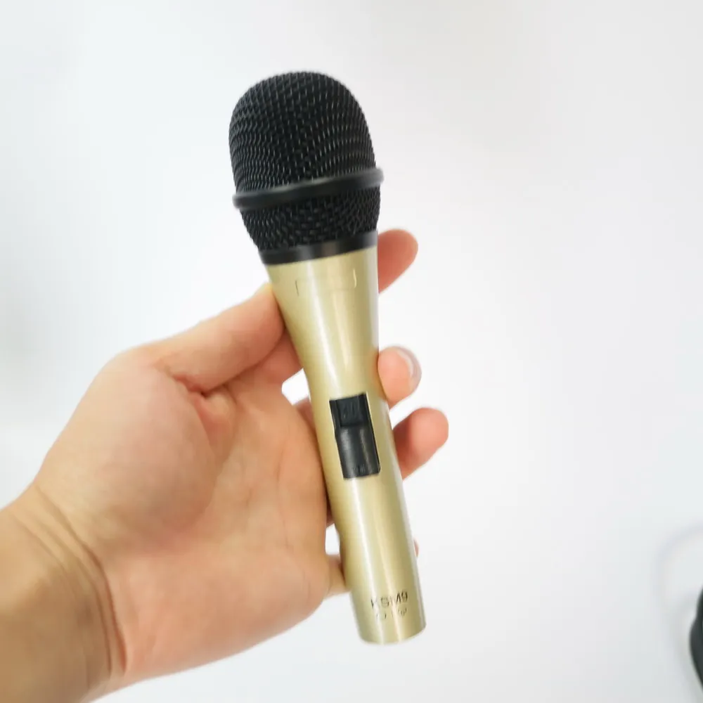 Кардиоидный ручной микрофон KSM9 Advanced Gold металлический для выступлений на сцене