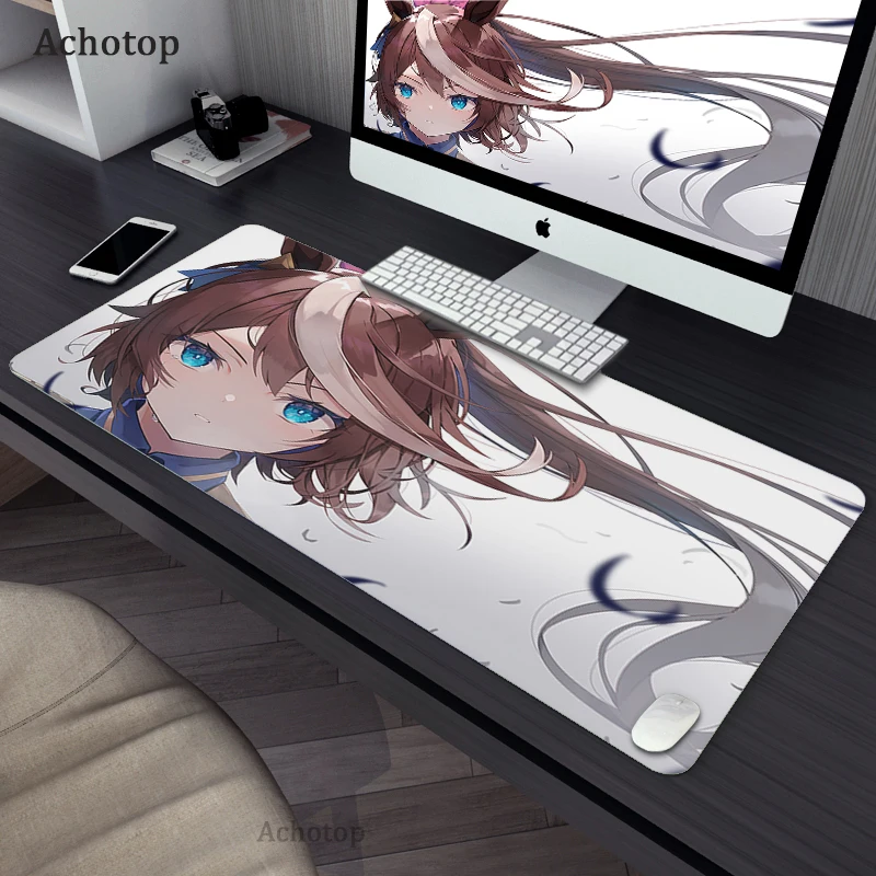

Anime UmaMusume: Pretty Derby Large Mouse Pad Gaming Mousepad Tokai Teio Computer Mousepad Rubber Locking Edge Keyboard Mat