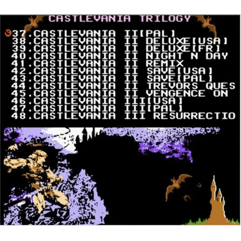 Картридж игровой CASTLEVANIA I, II, III, V, 30TH, 1, 2, 3, 5 для консоли FC, 60 контактов (art.: 3920c0267ea35) - 3920c0267ea35