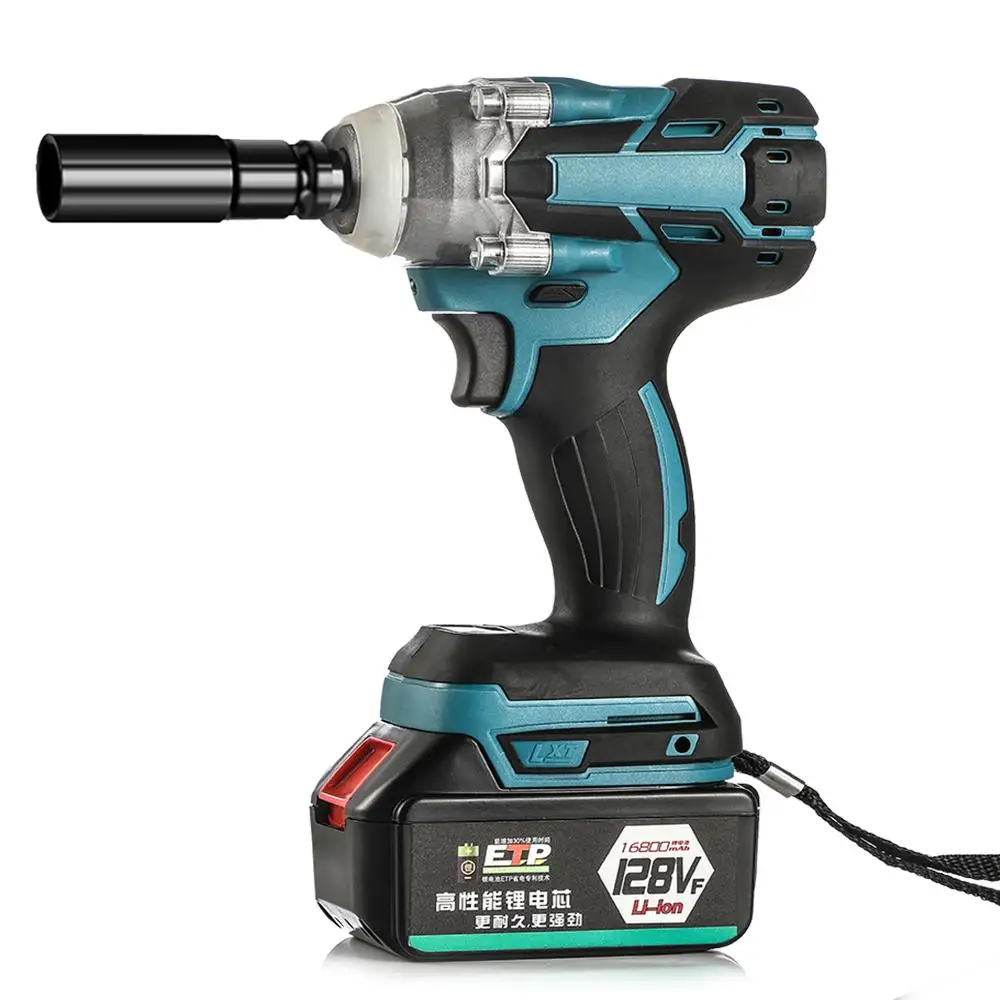 

Бесщеточный Электрический гайковерт, аккумуляторная ударная отвертка с литиевым аккумулятором, без аккумулятора, неизолированный металл