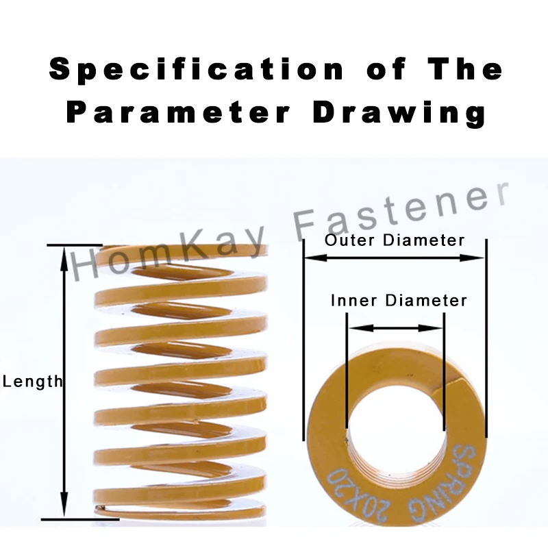 1/2 шт. желтая длинная легкая нагрузка внешний диаметр 10 мм * внутренний 5 длина 15-100