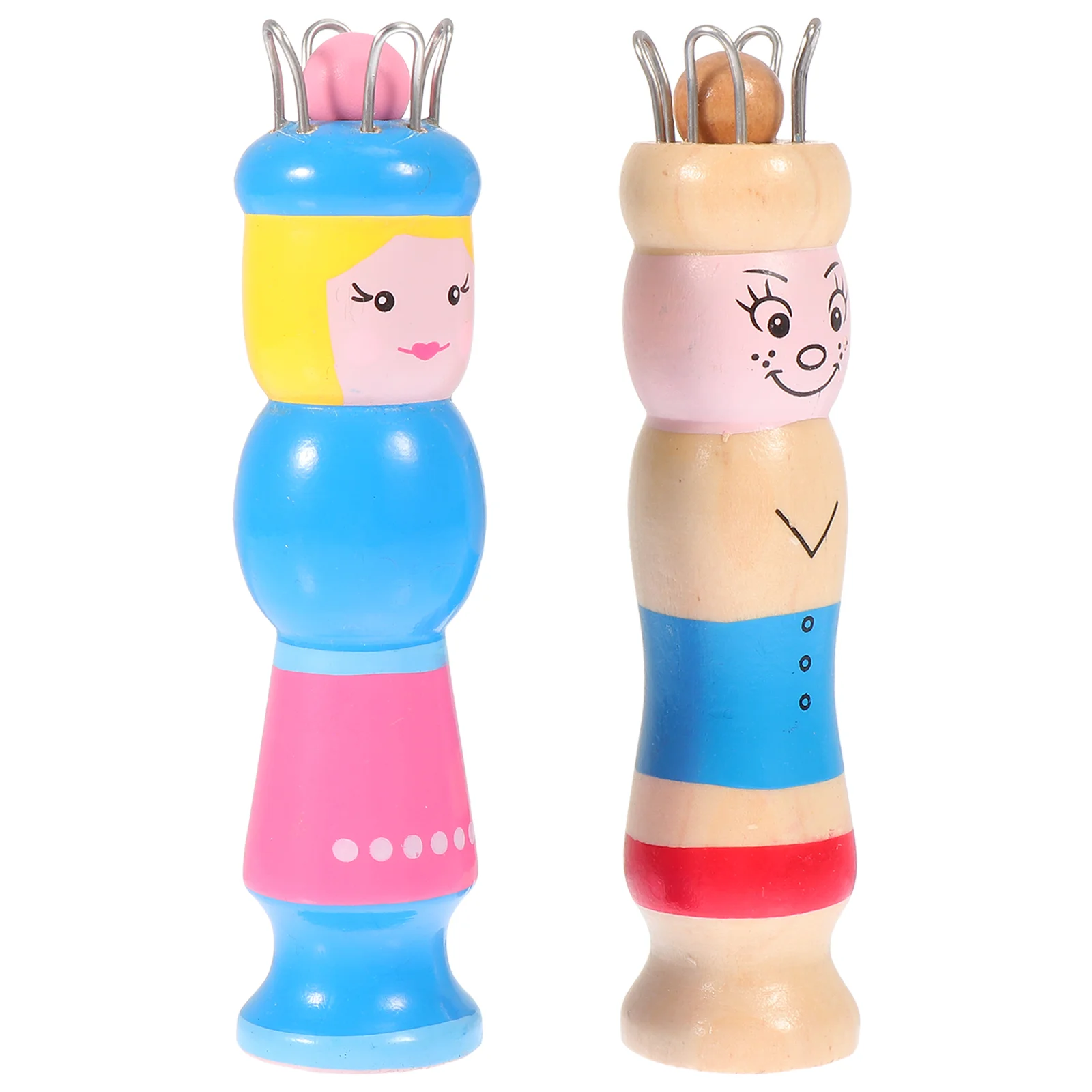 

2 Pcs Yarn Weaving Loom Kids Dolls DIY Rope Knitter Knitting Tools Rope Knitting Machine French DIY Knitting Spool