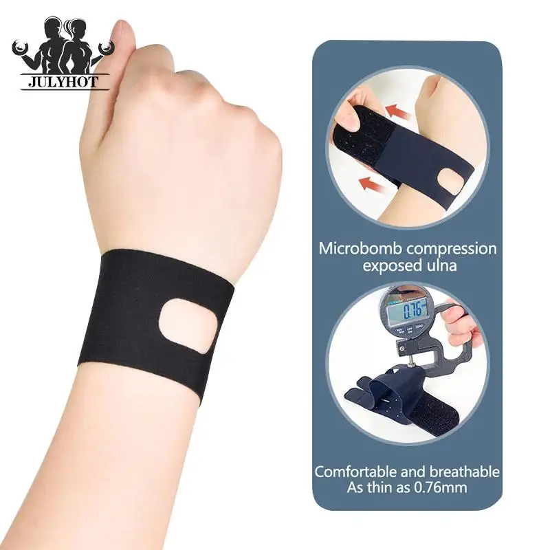 1pc Gym Sports Wristband Adjustable Soft Wrist Support Bracers Breathable Badminton Basketball Carpal Protector Wrap Band Strap