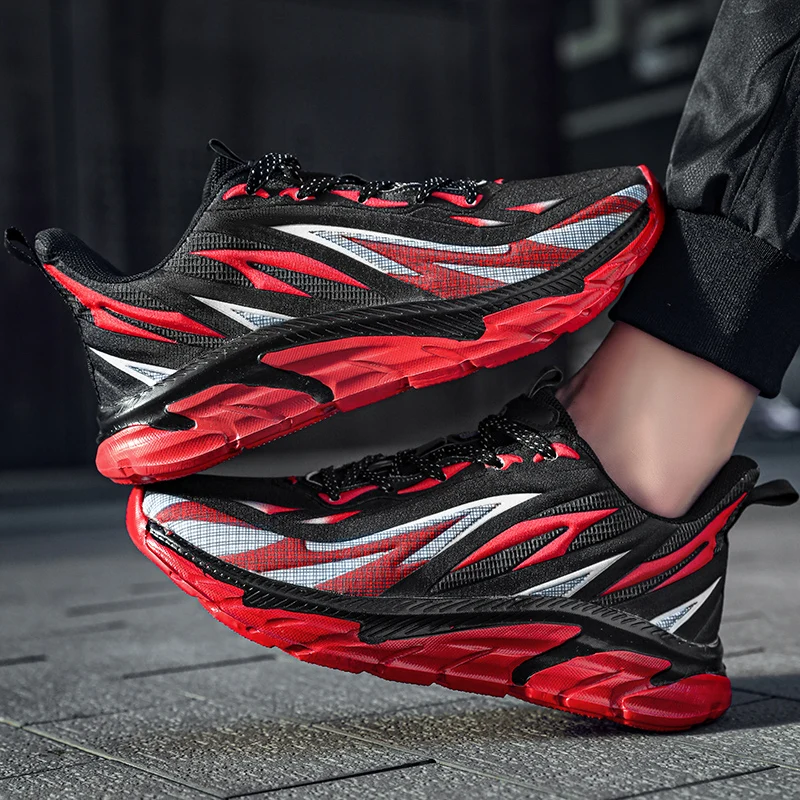 Fashion Sneakers Men Running Shoes Comfortable Breathable Father Footwear Platform Increasing Height Casual Sports Shoes