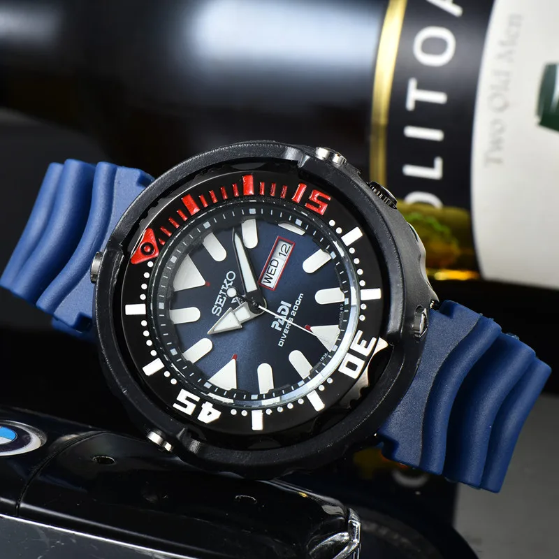 

Seiko Prospex PADI Quartz 200M Divers Watch SRPA83J1 Top Brands High Quality 100% Work Men's Watches Relogio Masculino