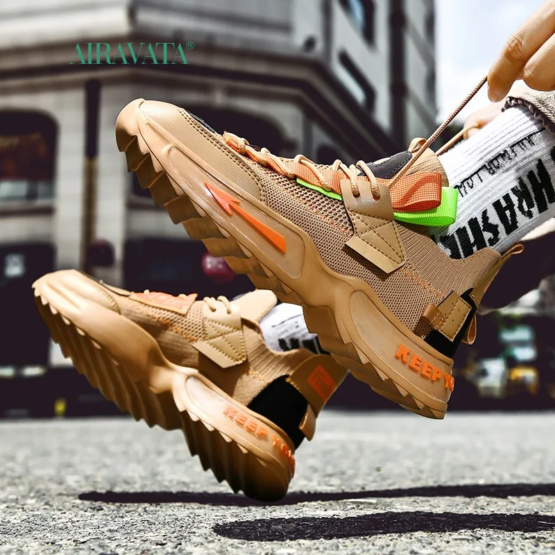 Fashion Casual  Men's Sneakers Sports Running Shoes Mesh Comfortable Skateboarding Shoes Breathable Tennis Shoe Lightweight