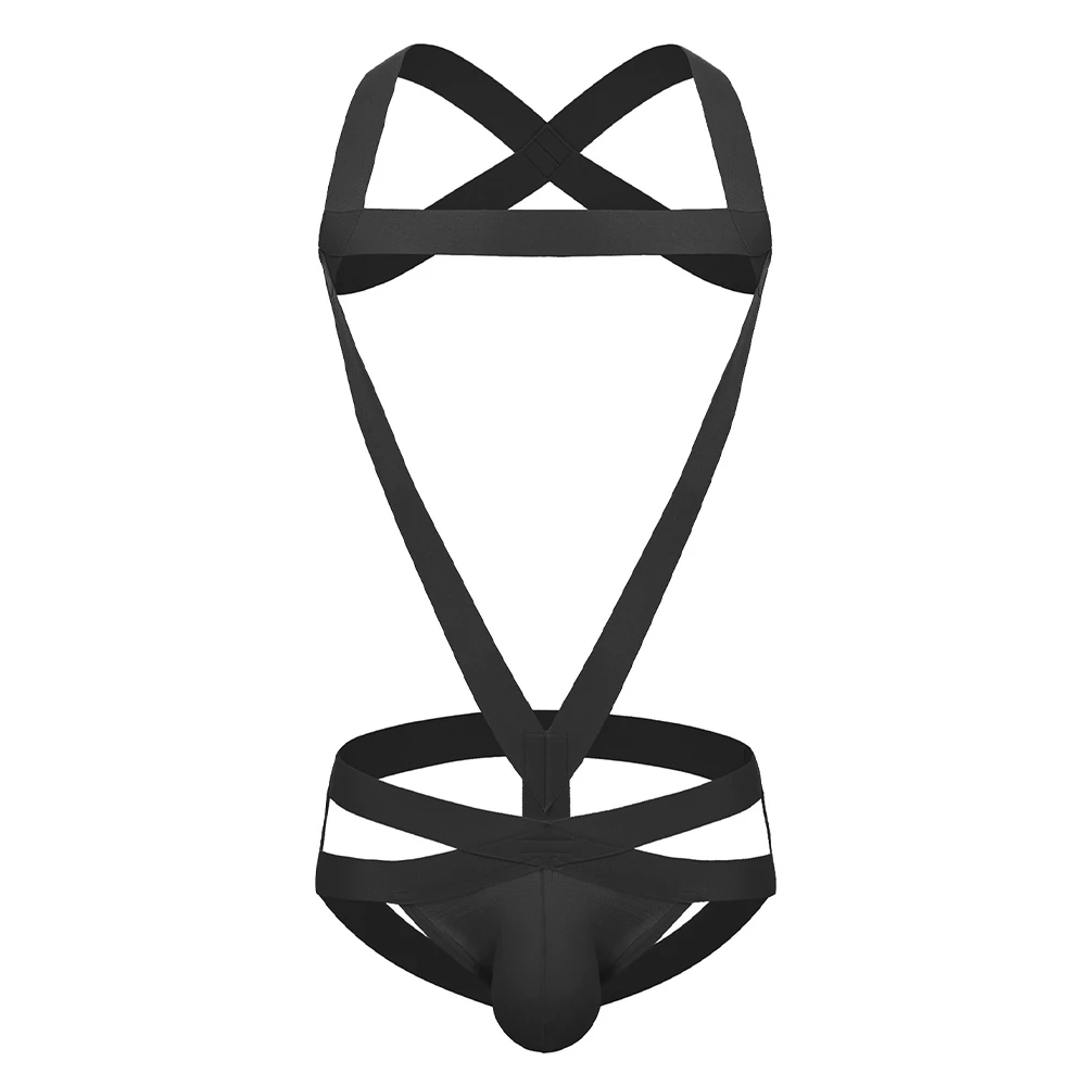 Комплект бондажа для мужчин эротическое нижнее белье на эластичных бретелях