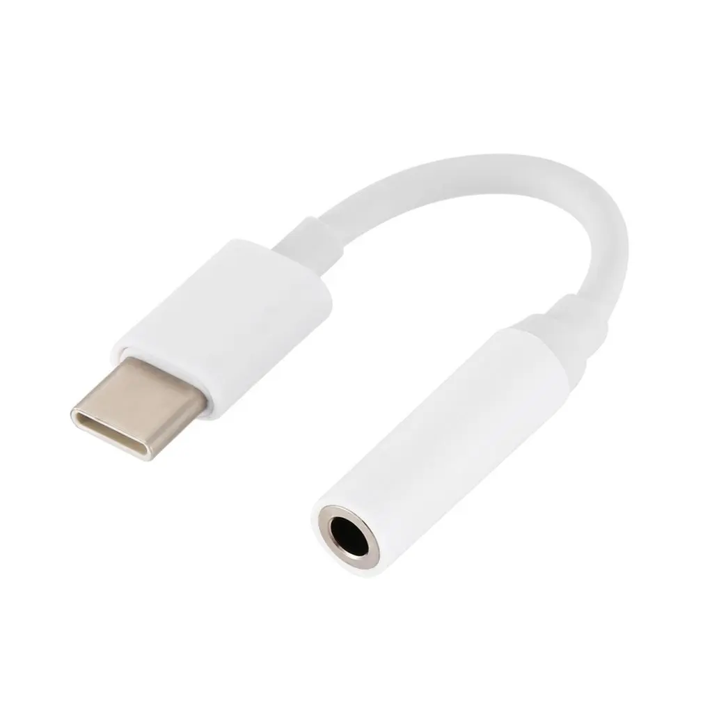 

Type-C to 3.5mm Earphone cable Adapter usb 3.1 Type C USB-C male to 3.5 AUX audio female Jack for Mobile Phones Earphones