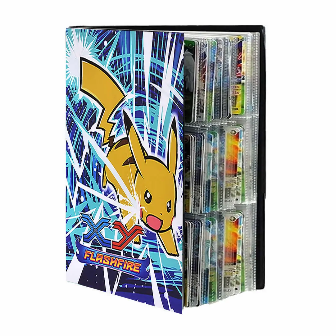 

432 Cards Pokemon Album Play Game Liver Boke Map Pokémon Pikachu Loaded List Book Binder Collection Folder Holder Kids Toy Gift