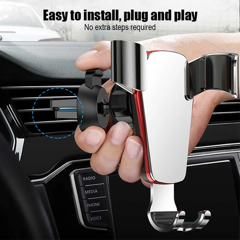 

Car Phone Holder Special Fixed Gravity Navigation Support Frame for Automobile Air Outlet Gravity Sensing Car Mount