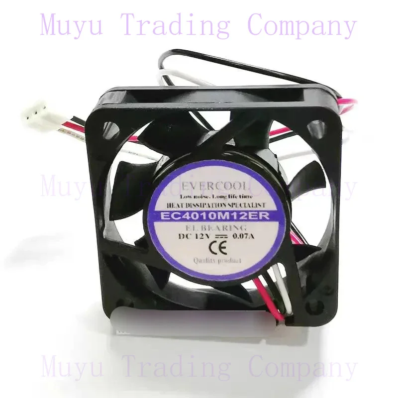 3-проводной Вентилятор охлаждения сервера для EverCool EC4010M12ER DC 12 В 0.07A 40x40x10 мм