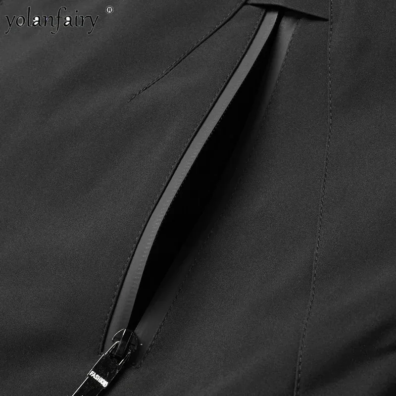 Новые зимние парки мужские пальто из цельного норкового меха мужская куртка с