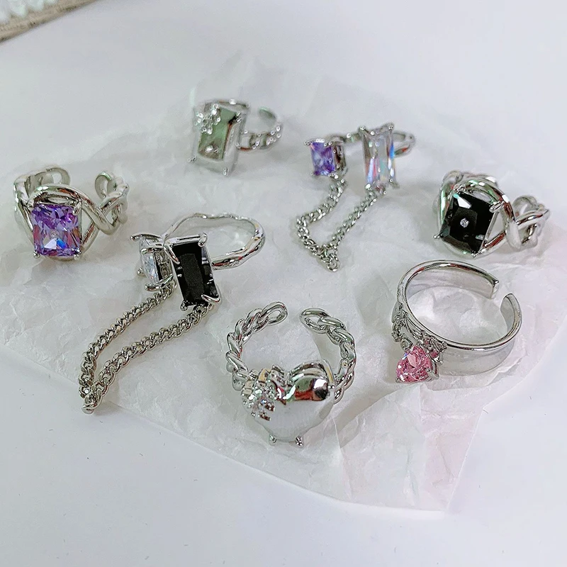 Корейские подвески металлическая цепочка Геометрическая искусственная кожа