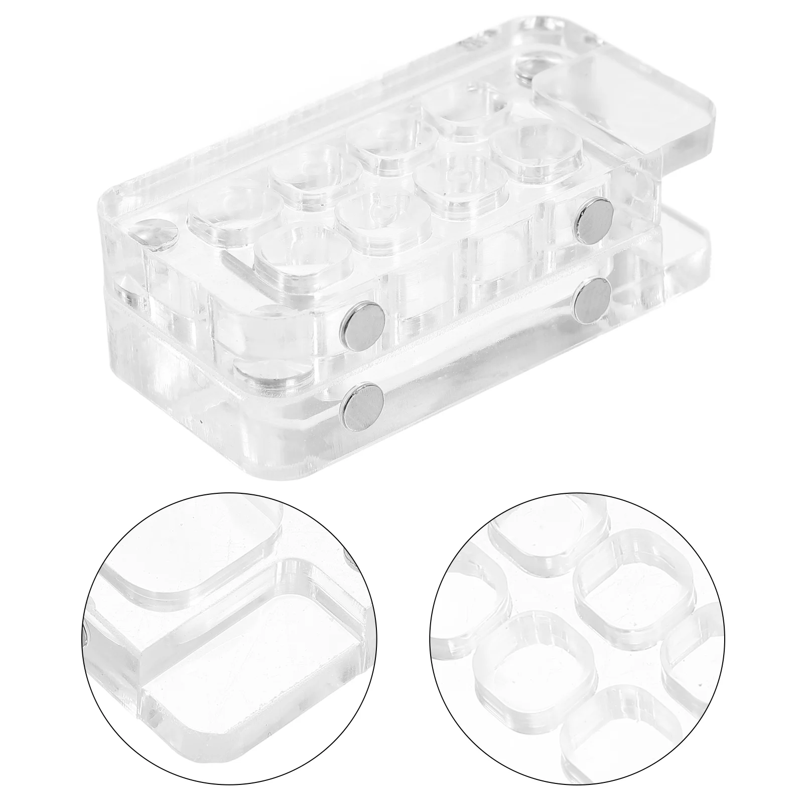 Портативная палитра для рисования с 8 сетками 8-луночная акриловая цветовая