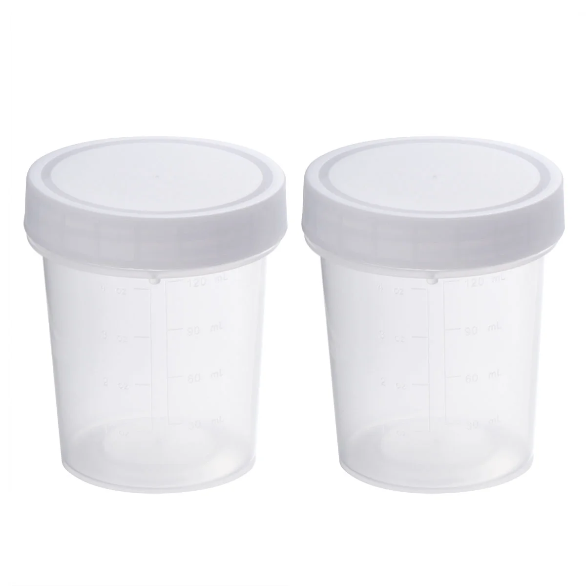 

Specimen Cup Specimen Container Cups with Lid Stool Specimen Container Without Label for Laboratory Pregnancy Test 2Pcs 120ML