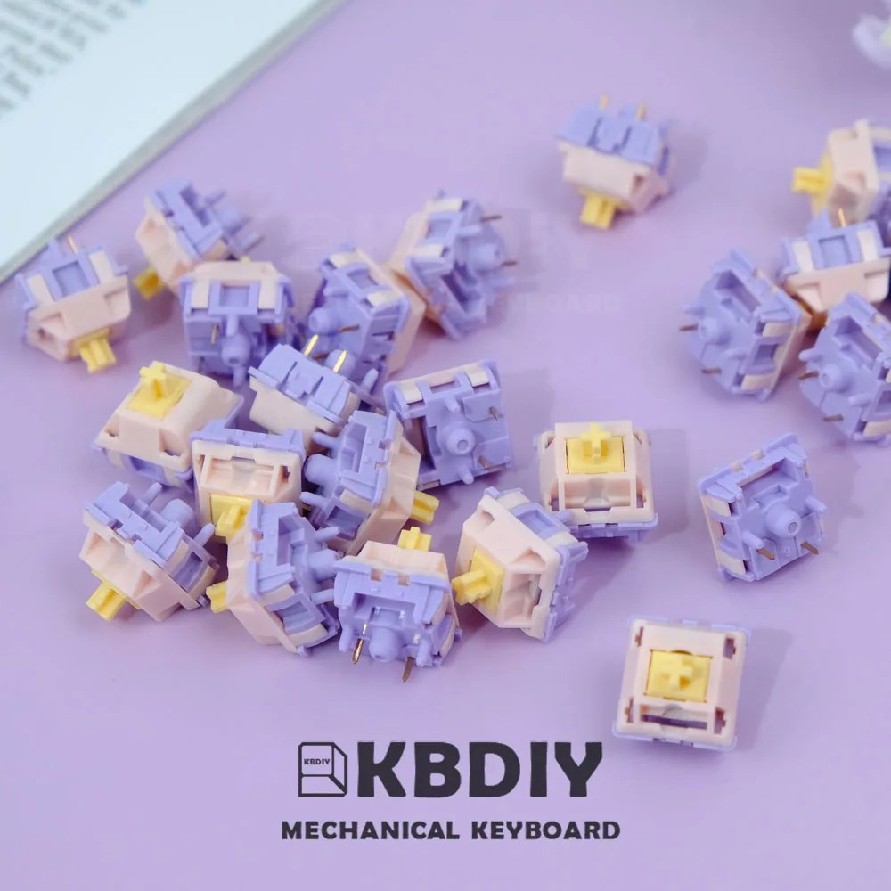 MMD принцесса переключатель тактильные линейные 5-контактные HIFI клавиатуры переключатели банан Splits MX механическая клавиатура DIY на заказ для GMK67
