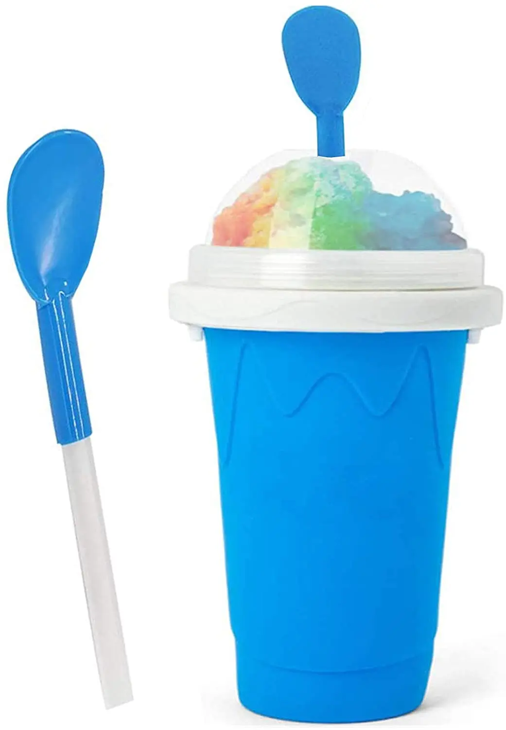 

Quick-frozen Smoothies Durable Slush 350ml Ice Cream Maker Squeeze Slush Quick Cooling Cup Milkshake Bottle Smoothie Cup