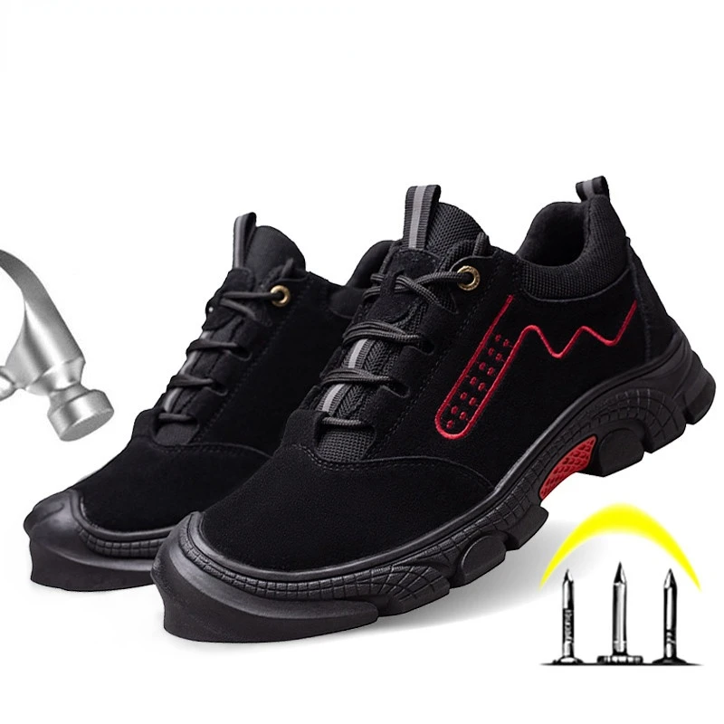 

Anti-Spark Shoes Safety Boots For Men Welding Shoes Breathable Work Shoes For Men Work Sneakers Steel Toe Protective Work Boot
