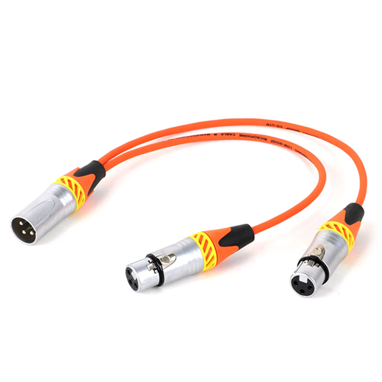 Y-разветвитель XLR 3Pin 1 штекер на 2 гнезда аудио удлинитель Y-образный кабель шнур